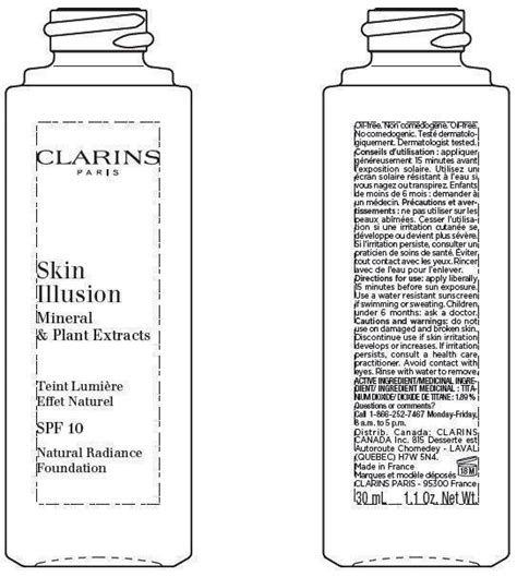 Clarins Skin Illusion Spf Natural Radiance Foundation Tint