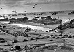 Massive deployment of US troops, supplies and equipment on Omaha beach ...