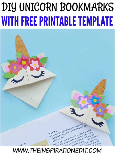 Easy Diy Unicorn Bookmark Craft For Kids · The Inspiration Edit
