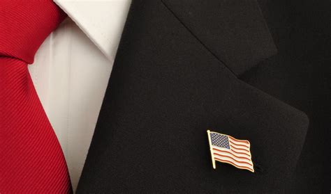 Metal American Flag Lapel Pins Waving Us Usa Pins Bulk United States