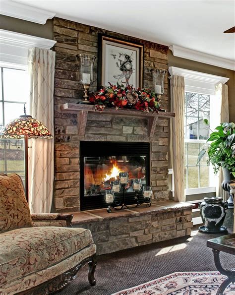 85 Rustic Farmhouse Fireplace Makeover Ideas Living Room Decor Rustic