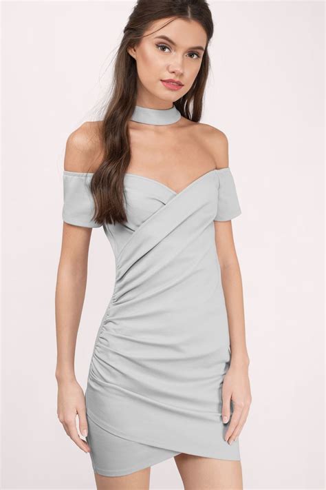 Daina Grey Bodycon Dress Grey Bodycon Dresses Classy Dress Bodycon