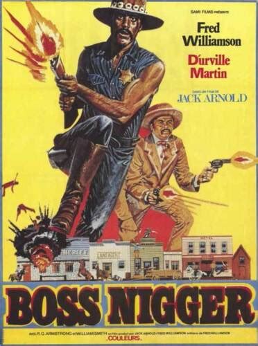 Boss Nigger Movie Promo Poster Foreign Fred Williamson D Urville Martin