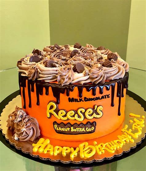 Reeses Peanut Butter Cup Layer Cake Classy Girl Cupcakes