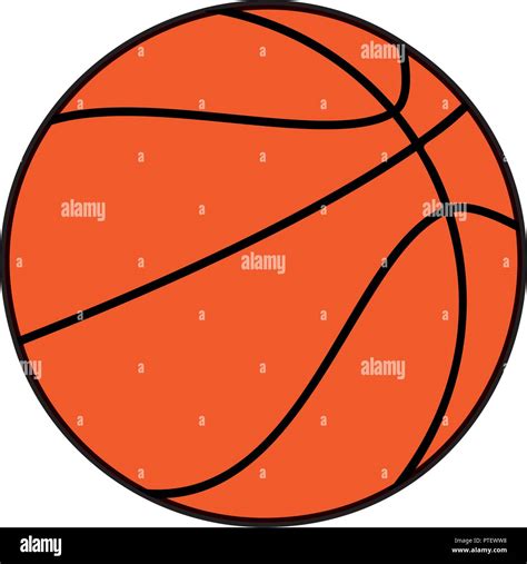 Basketball Balloon Sport Icon Stock Vector Image And Art Alamy