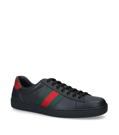Gucci Leather New Ace Sneakers In Black For Men Save 7 Lyst