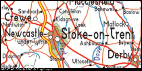 Map Of Stoke On Trent England Uk Map Uk Atlas
