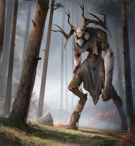 Forest Guardian By Andwhatart Dark Creatures Mythical Creatures Art
