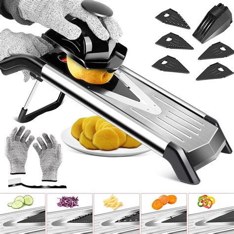 Mastertop Mandoline Slicer For Kitchen Stainless Steel Slicer Vegetable