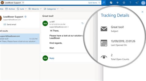 Outlook Email Tracking Leadboxer
