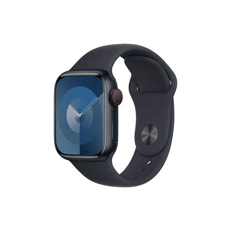 apple watch series 9 gps cellular boîtier en aluminium minuit de 41mm bracelet sport