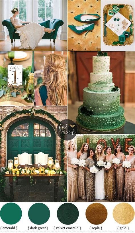 Rose Gold And Green Color Scheme Simple White And Gold Wedding Ideas