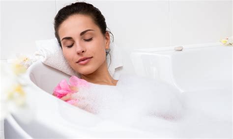 Beautiful Young Woman Takes Bubble Bath Mcleods Ecowater