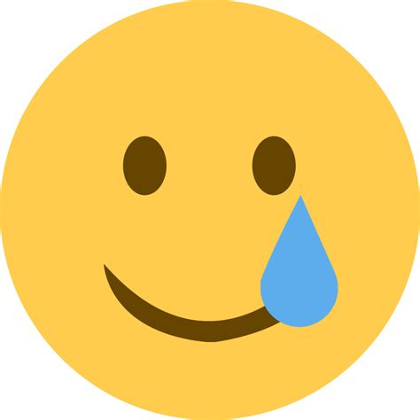 Smiling Face With Tear Discord Emoji