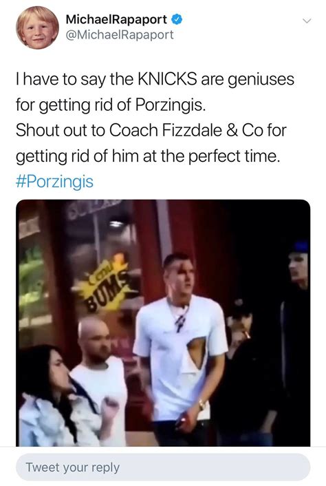 Knicks “fans” Making Themselves Feel Good After The Recent Porzingis