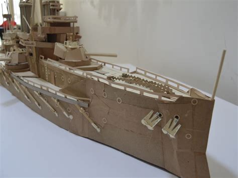 Dreadnought Cardboard Battleship Todd Tremeer Cardboard Model