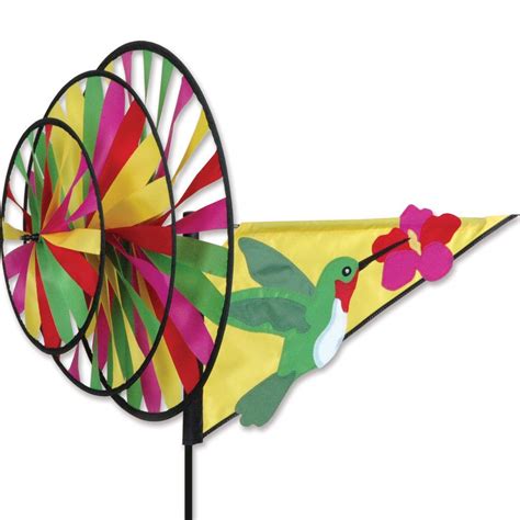 Triple Spinner Hummingbird Wind Spinners Wind Sculptures Premier