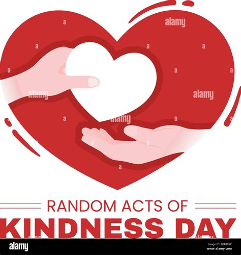 Random Acts Of Kindness On February 17th Various Small Actions To Give Happiness In Flat Cartoon