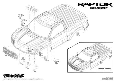 Traxxas Ford F 150 Raptor Body Assembly Exploded View Traxxas
