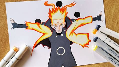 How To Draw Naruto Six Paths Sage Mode Naruto Shippuden Step By