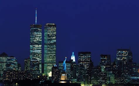 Does Anyone Have A Hd Picture Of The New York Skyline At Night Circa