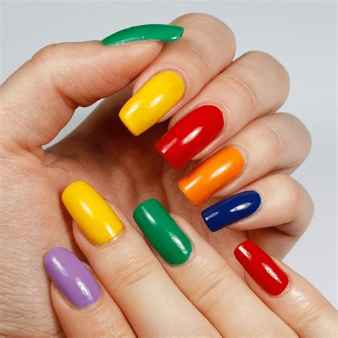 40 Vibrant Rainbow Nail Designs To Celebrate Life Naildesigncode