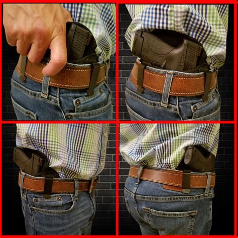 Tactical Pancake Gun Holster By Houston Eco Leather Concealed Carry Popular Holsters