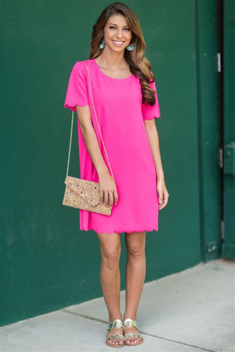 Faith In Femininity Dress Hot Pink The Mint Julep Boutique