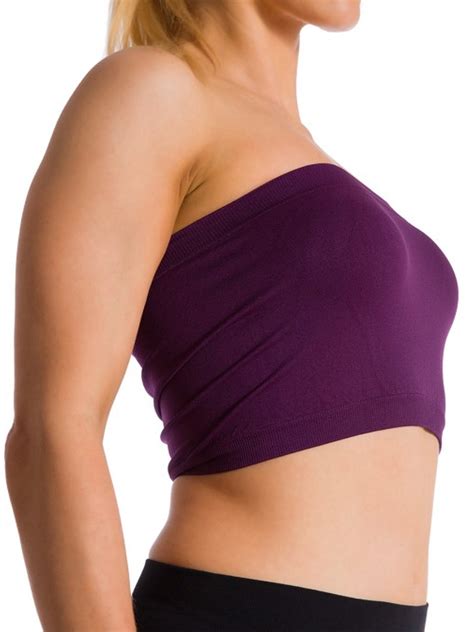 women s seamless strapless bra bandeau tube top bra non padded