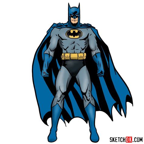 Learn How To Draw Batman In His Classic Grey Suit In 18 Steps