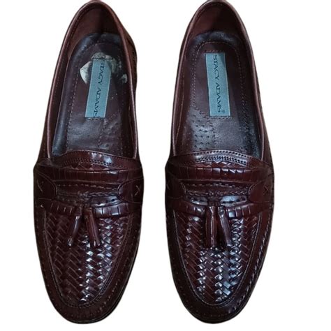 Stacy Adams Men S Stacy Adams Brown Leather Loafers With Tassels Size M Grailed