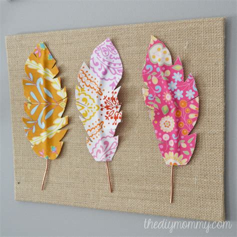 Make Fabric Feather Wall Art