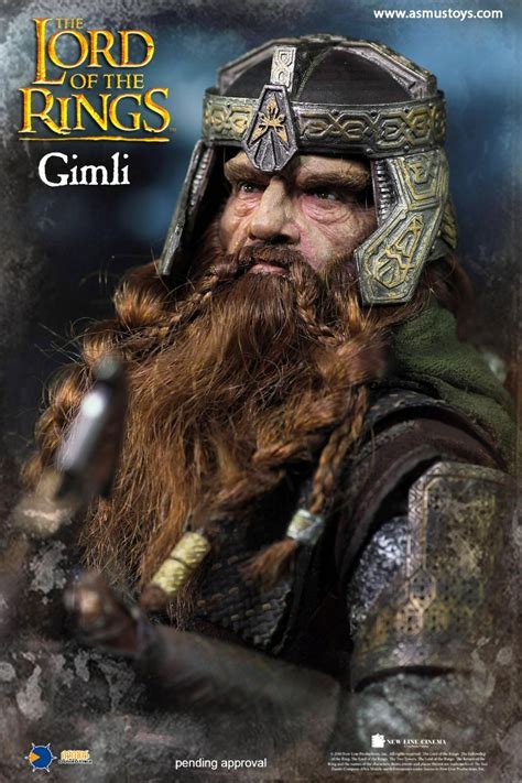 Gimli Asmus Senhor Aneis Gandalf Aragorn Legolas Hot Toys R 1 349