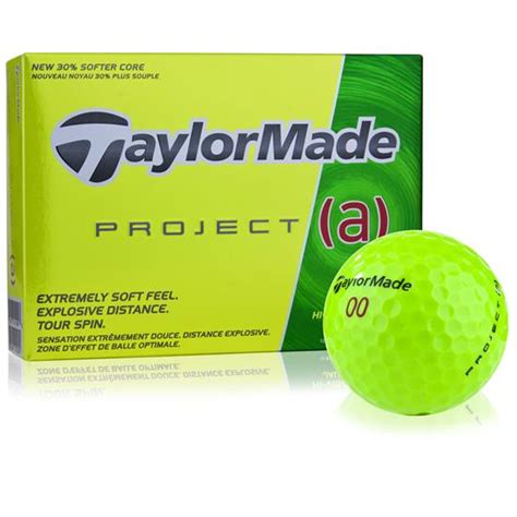 Taylor Made Project A Yellow Custom Logo Golf Balls