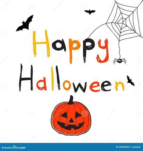 Happy Halloween Stock Vector Illustration Of Party Leaf 26396845