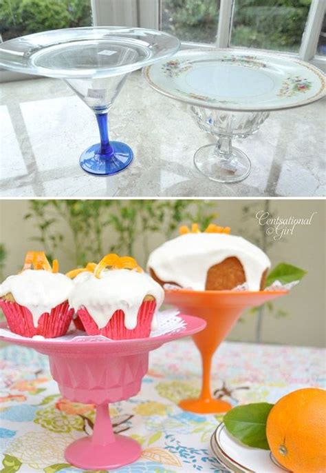 5 Ways To Make Your Own Tiered Cake Stand In 2022 Striped Cake