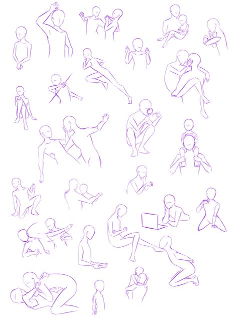 poses practice by groceryshipping on deviantart