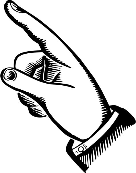 Onlinelabels Clip Art Pointing Hand 6