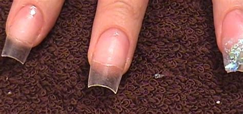 How To Create Clear Tips With White Flakes Acrylic Nails Nails And Manicure