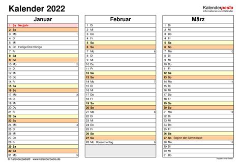 Kalender 2022 Zum Ausdrucken Als Pdf 17 Vorlagen Kostenlos