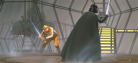 Luke Skywalker Fighting Darth Vader On Bespin Star Wars Concept Art Ralph Mcquarrie Star