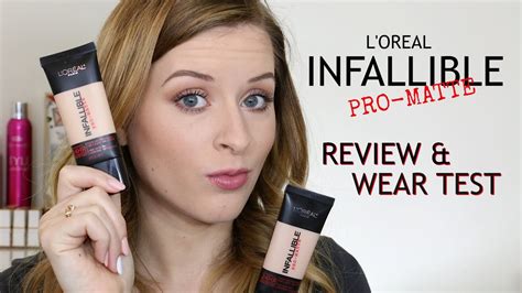 Loreal Infallible Pro Matte Foundation Review Demo 11 Hour Wear Test