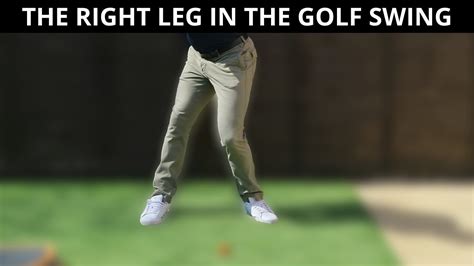 How To Move The Right Leg In The Golf Swing Youtube