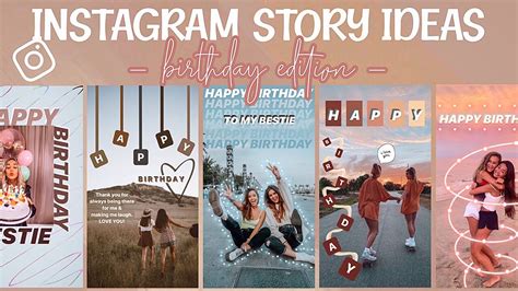 Instagram Stories Birthday Ideas Insta Story Idea Birthday Rosaiskara