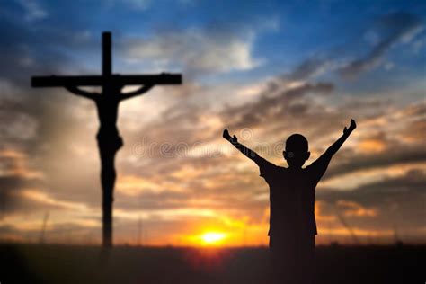 Worship Jesus On The Cross Stock Photo Image 50751760