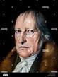 Hegel. Retrato del filósofo alemán Georg Wilhelm Friedrich Hegel (1770 ...
