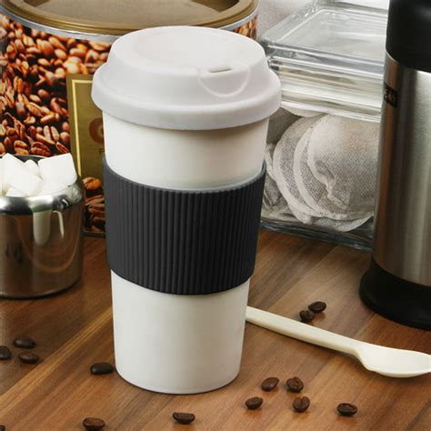 Double Wall Plastic Coffee Sipper Cup 16oz 470ml Drinkstuff