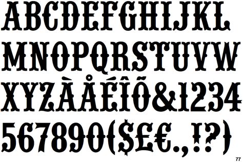 Identifont Urw Wood Type