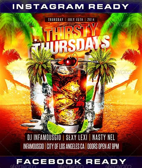 Thirsty Thursdays 1 By Infamousgio Graphicriver