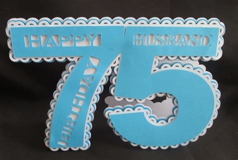 75th Birthday Husband Card All Formats Cup802973596 Craftsuprint